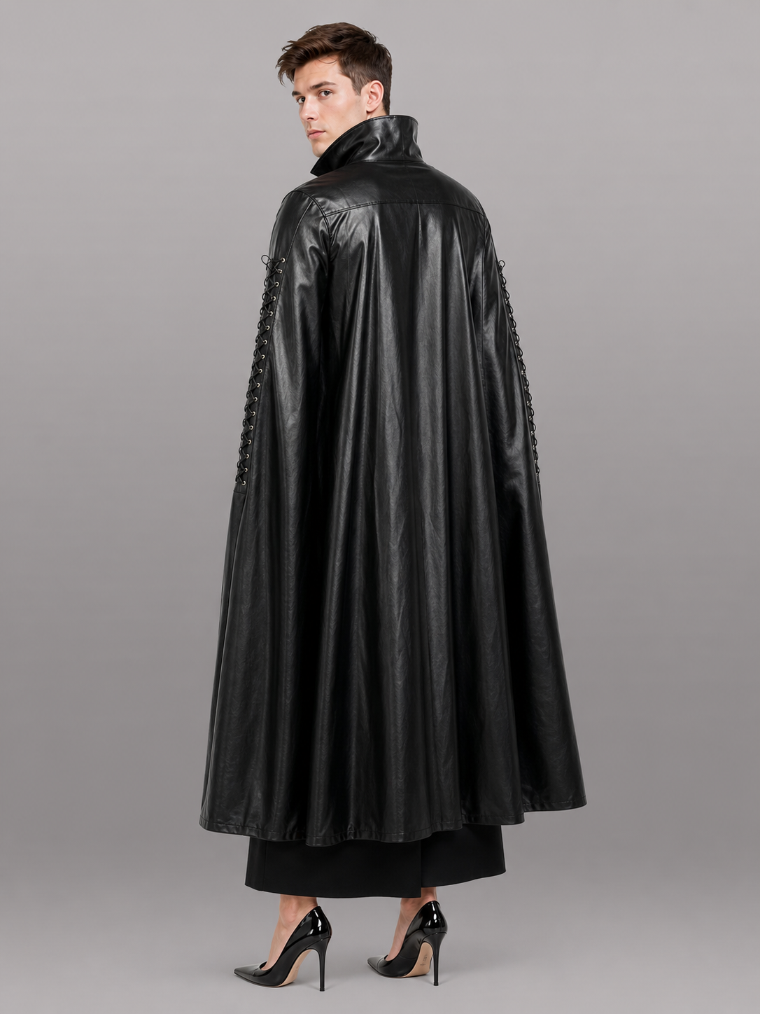 Gothic Black Cloak Costume for Cosplay