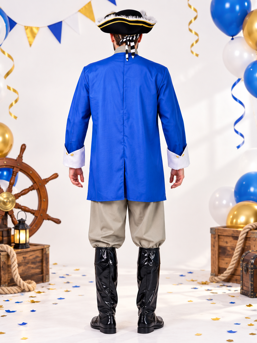 Captain's Costume: Jacket, Vest, Pants, Hat