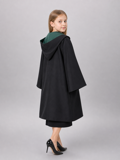 Black Hooded Costume Cloak for Cosplay