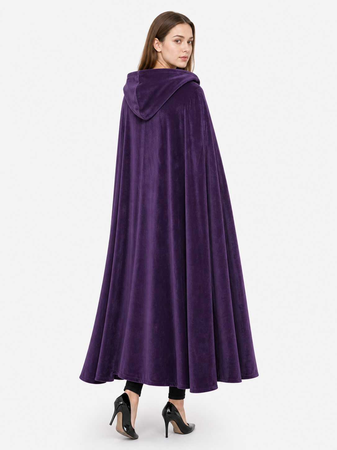 Purple Carnival Cloak with Hood