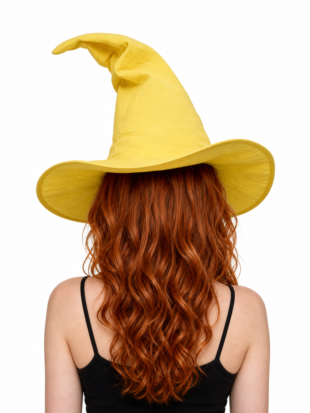 Yellow Witch Costume Hat for Halloween