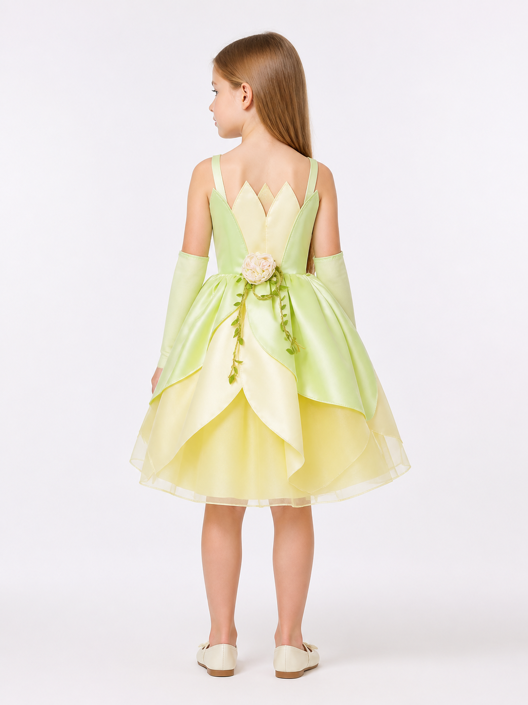 Light Green Princess Costume for Halloween back view