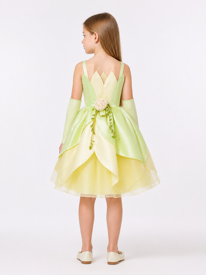 Light Green Princess Costume for Halloween back view