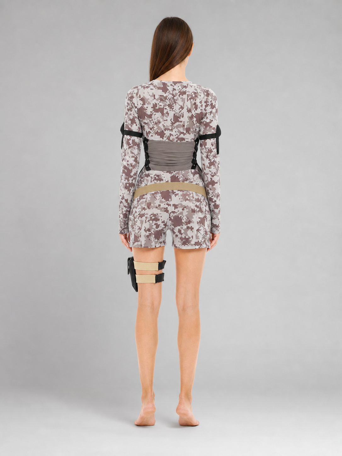 Camouflage Costume with Shorts and Accessories