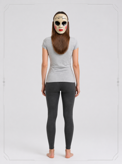 Carnival Mask with Makeup for Halloween and Cosplay back view