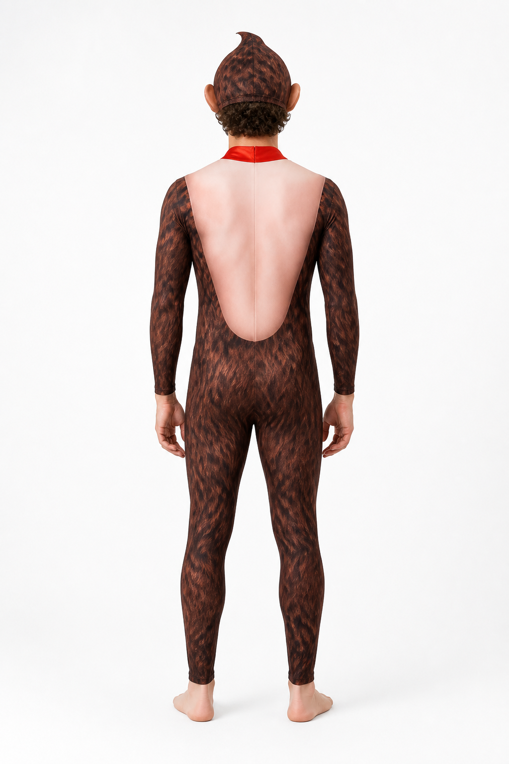 Gorilla Carnival Costume, Jumpsuit with Headwear back view