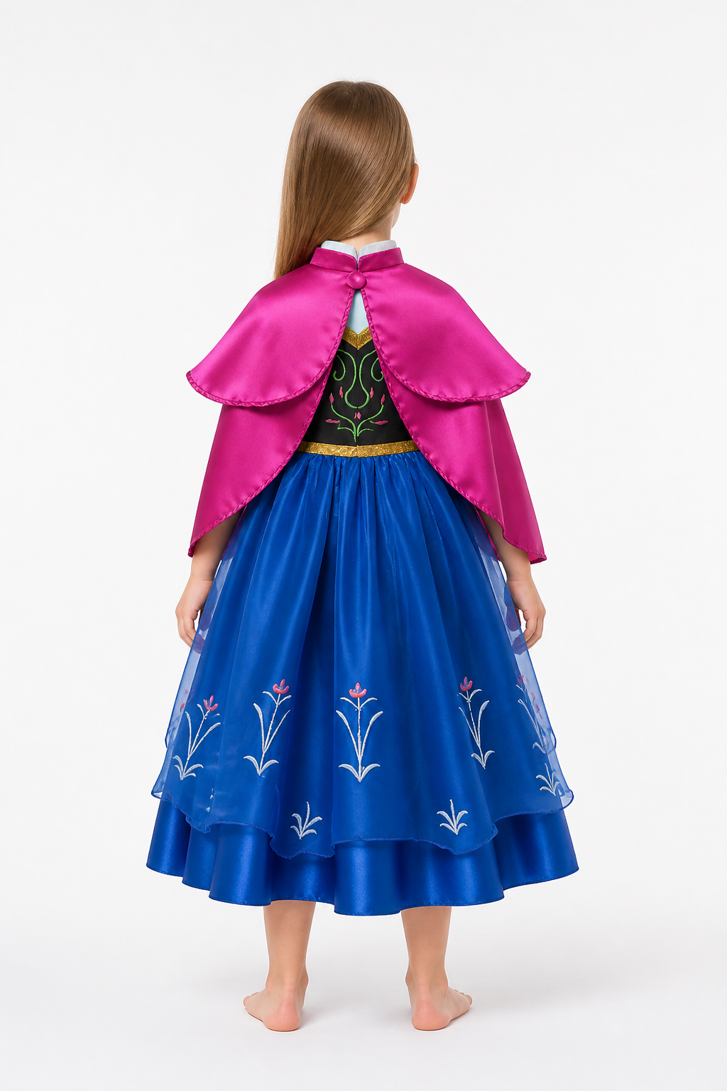 Children’s Halloween Costume with Cape and Embroidery back view