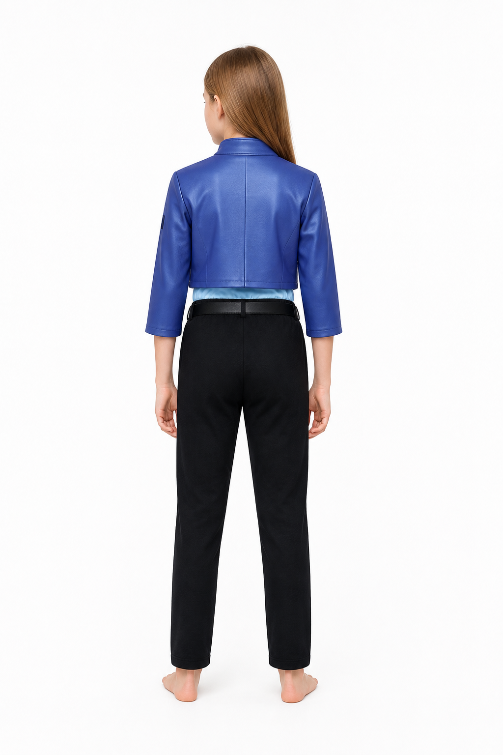 Judy Costume from Zootopia with Jacket, Shirt, and Pants back view