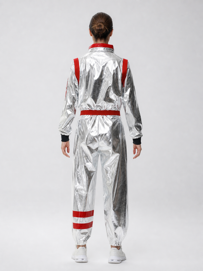 Silver Astronaut Spacesuit Costume for Cosplay