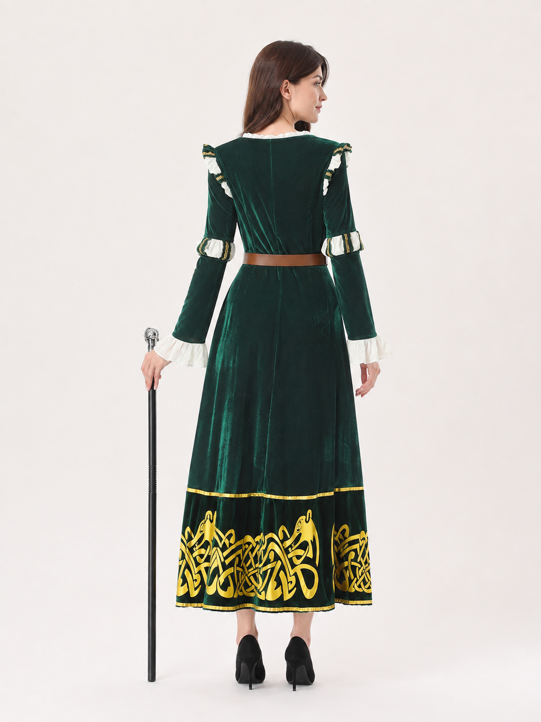 Medieval Princess Costume for Stage Performances and Halloween back view