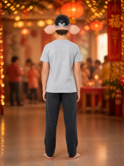 Full-Face Zhu Bajie Pig Carnival Mask back view