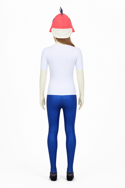 Monster Costume: Jumpsuit and Headwear back view