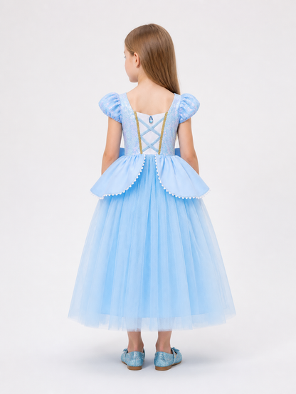 Light Blue Princess Costume Dress for Halloween