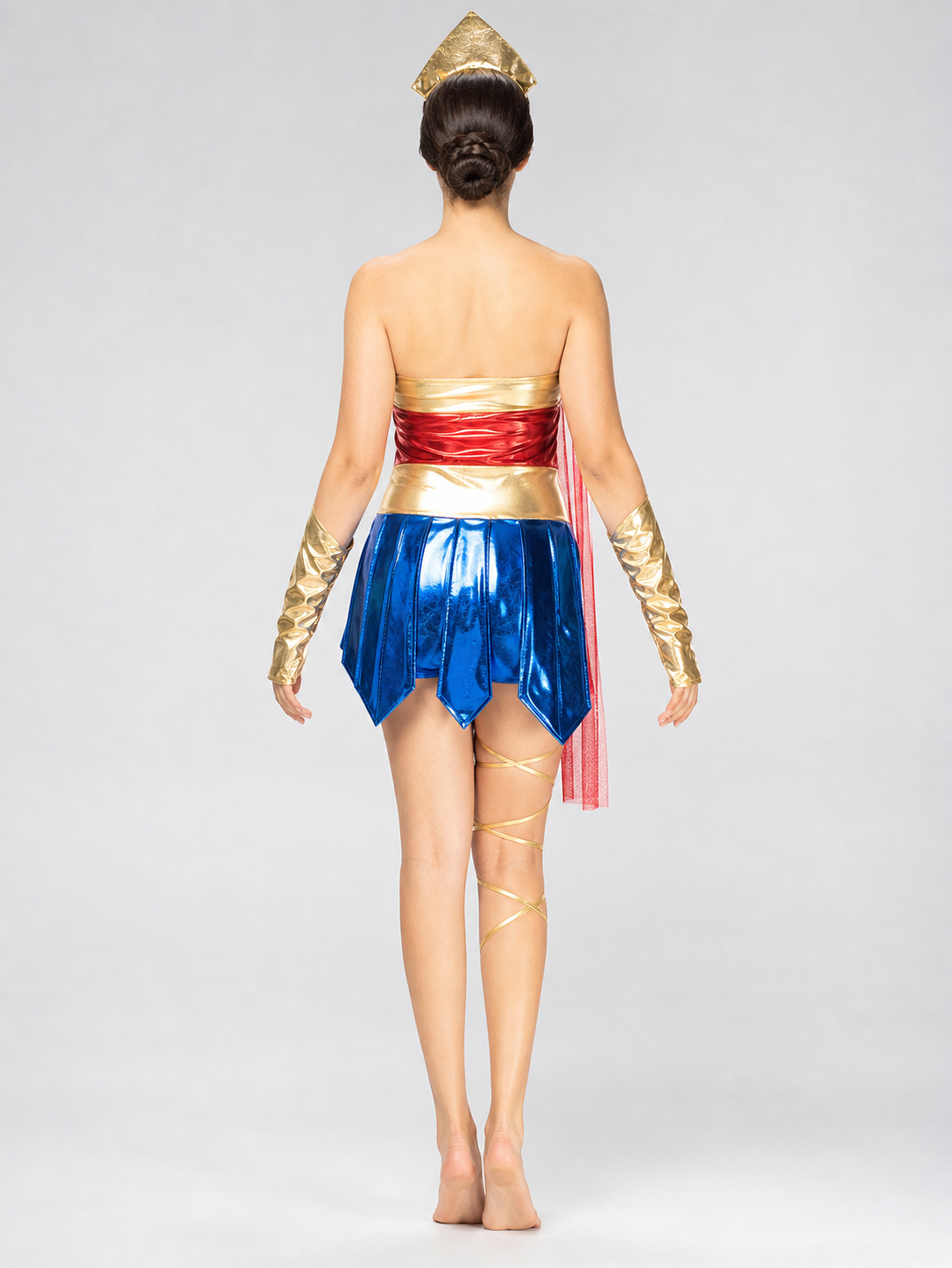 Wonder Woman-Style Superhero Costume for Cosplay
