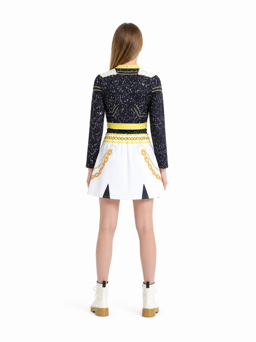 Children's Character Costume with Skirt and Top for Cosplay back view