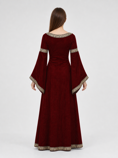 Medieval Renaissance-Style Dress with Sleeves