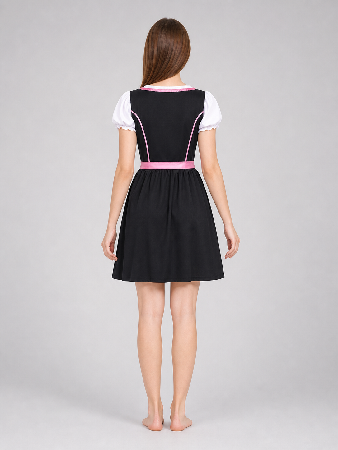 Women's Beer Girl Dress, Bavarian Costume back view
