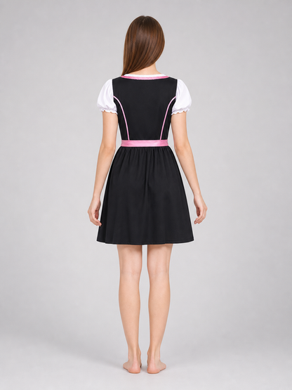 Women's Beer Girl Dress, Bavarian Costume back view