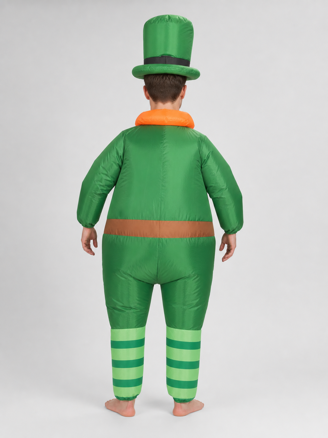 Green Inflatable Leprechaun Costume for Celebrations