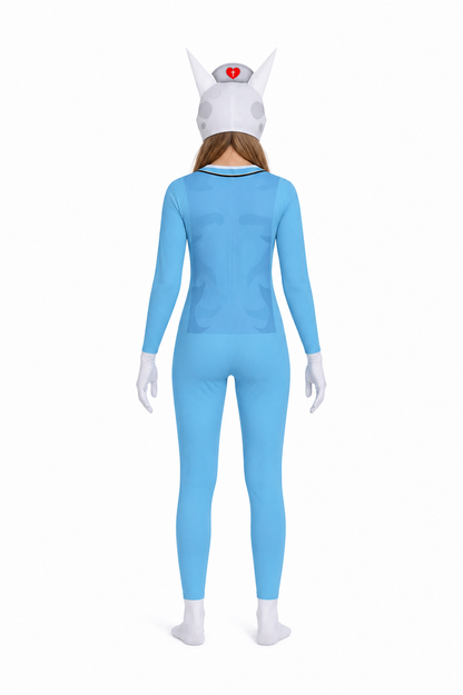 Animal Kigurumi Costume with Hood for Role-Playing back view