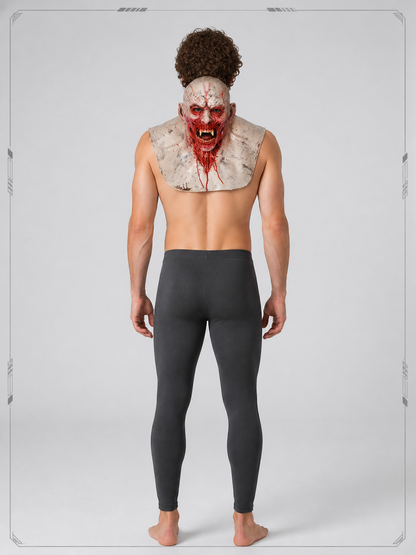 Halloween Zombie Mask with Bloody Wounds