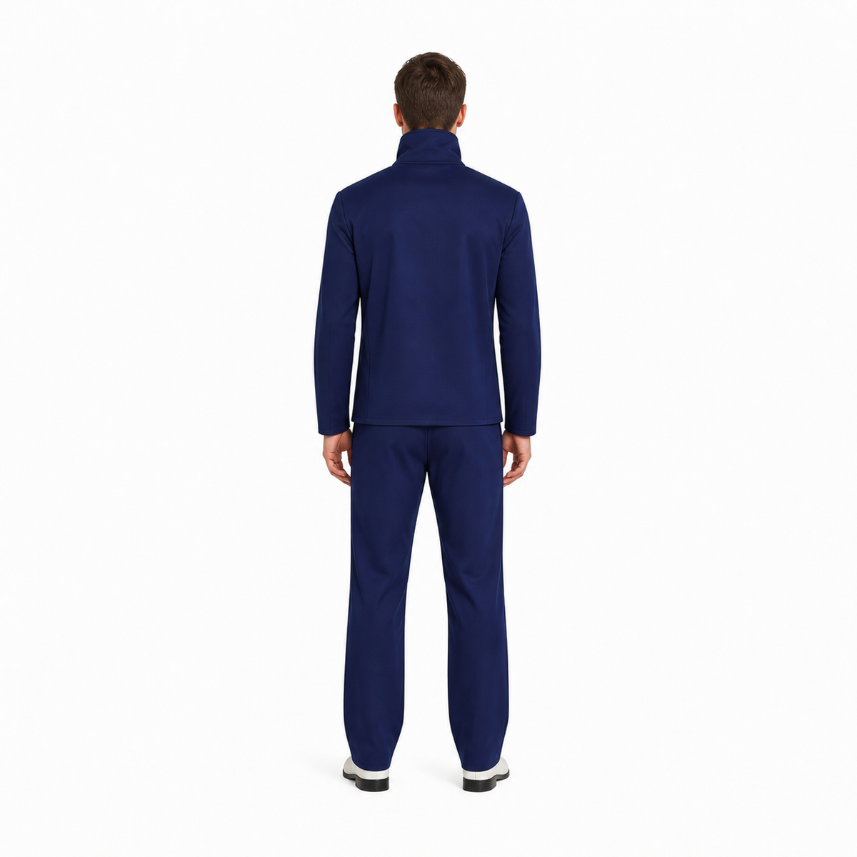 Blue Gojo Satoru High School Uniform, Top and Pants back view