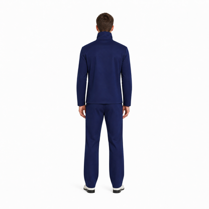 Blue Gojo Satoru High School Uniform, Top and Pants back view