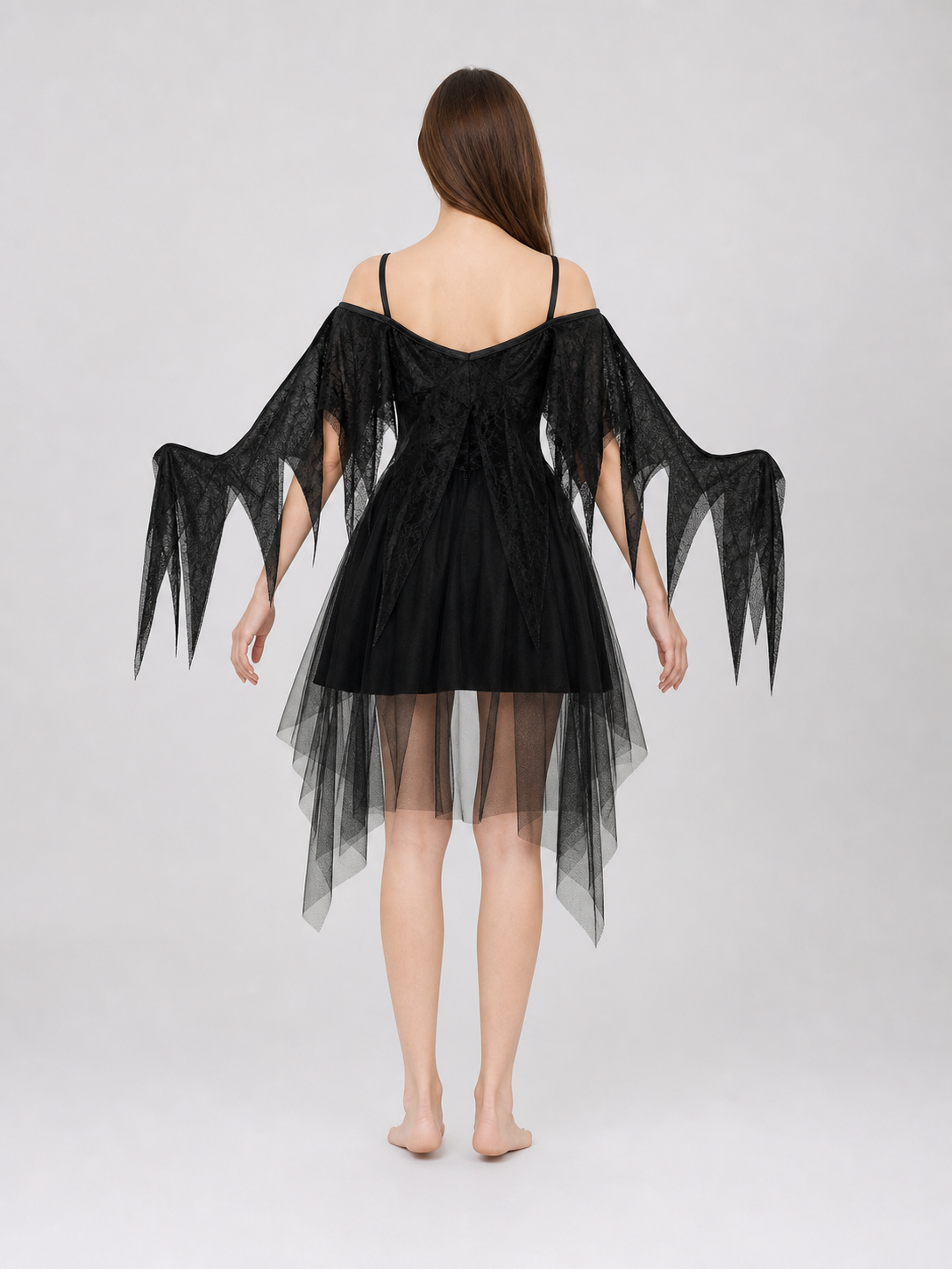 Black Winged Costume Dress for Cosplay