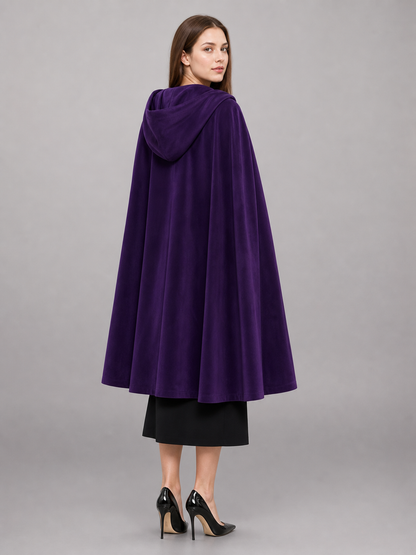 Purple Costume Cloak with Hood