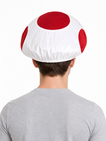 Red and White Mushroom Costume Hat