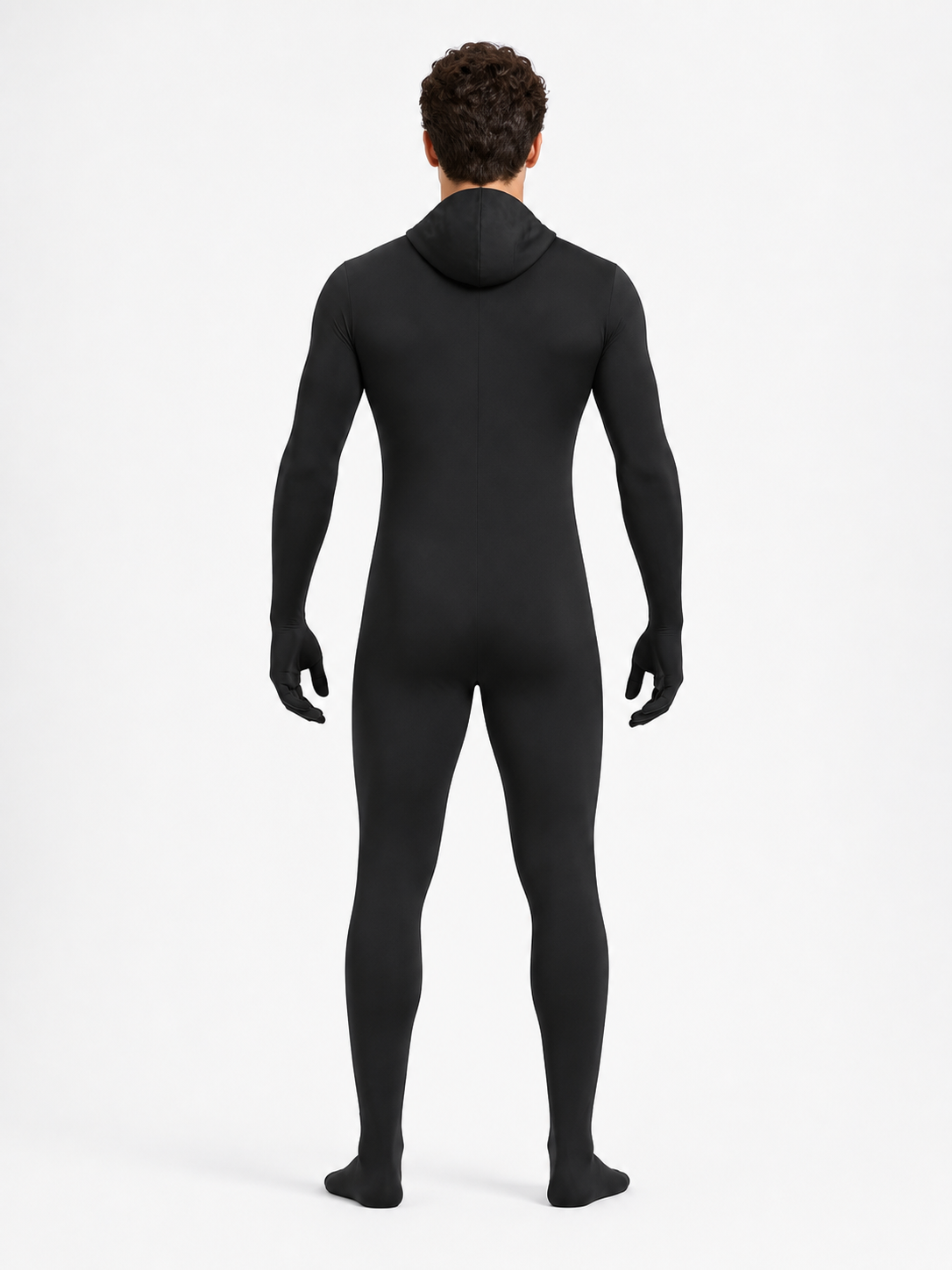 Black Invisible Costume for Halloween and Cosplay back view