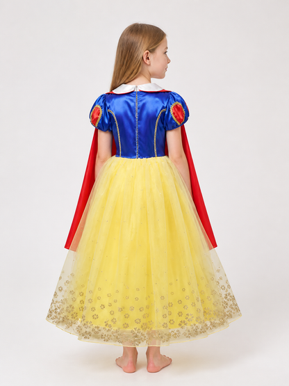 Halloween Princess Costume with Yellow Skirt back view