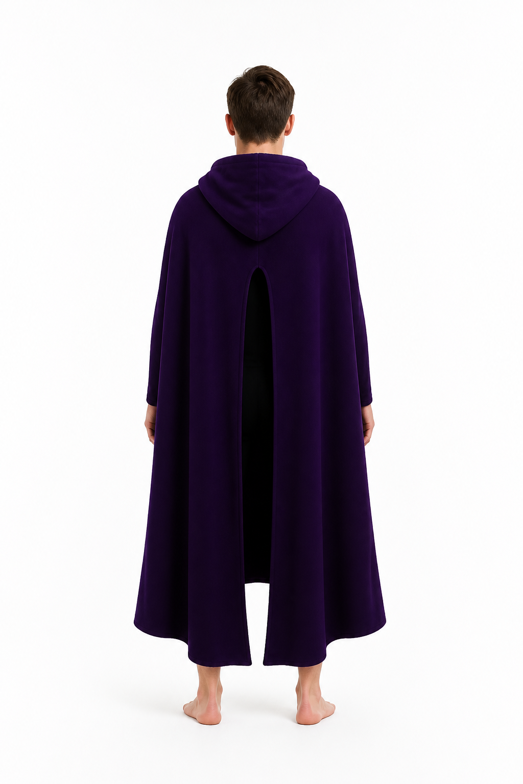Long Hooded Cloak for Role-Playing back view