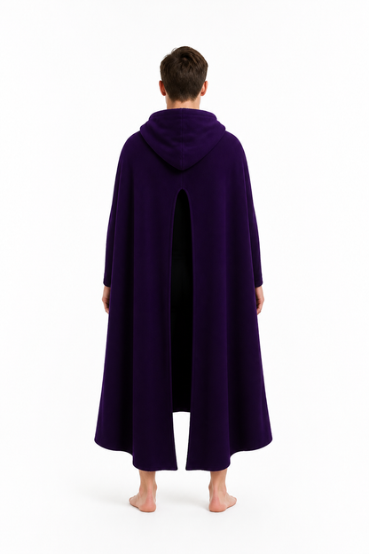 Long Hooded Cloak for Role-Playing back view