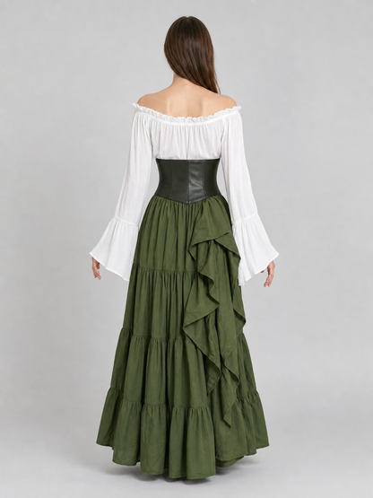 Renaissance-Style Costume Dress with Corset