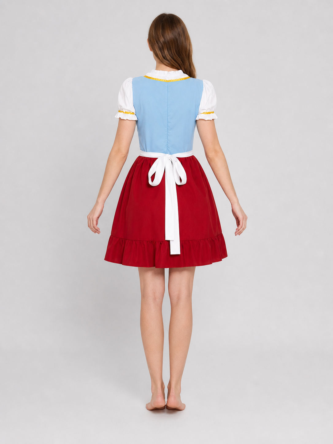 Bavarian Carnival Dress with Apron for Oktoberfest