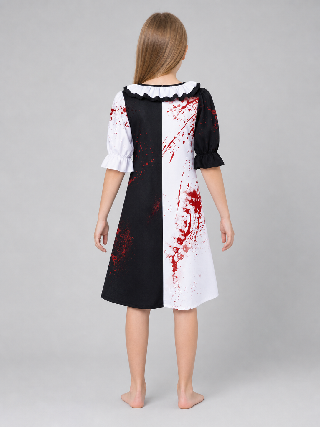 Clown Costume with Blood Splashes for Cosplay