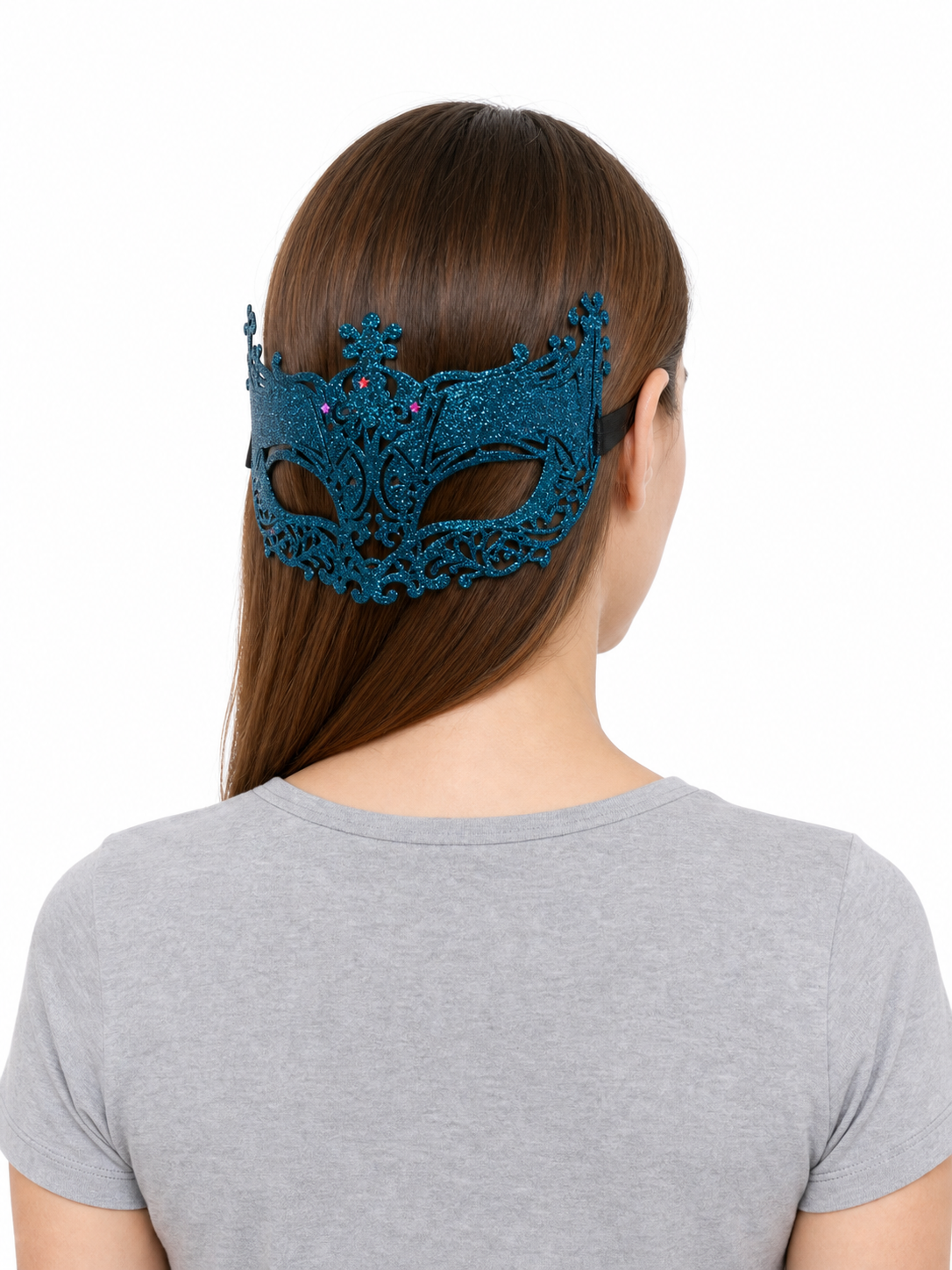Masquerade Eye Mask with Glitter and Stars