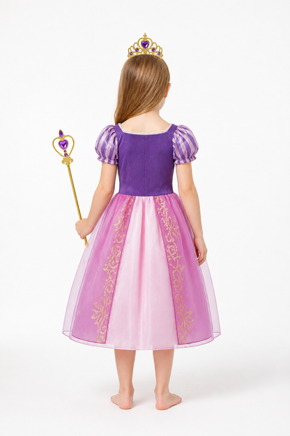 Carnival Dress with Crown and Magic Wand back view