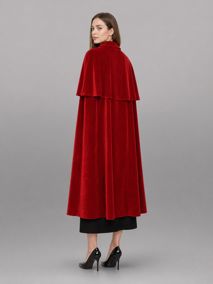 Red Vampire Costume Cape for Halloween