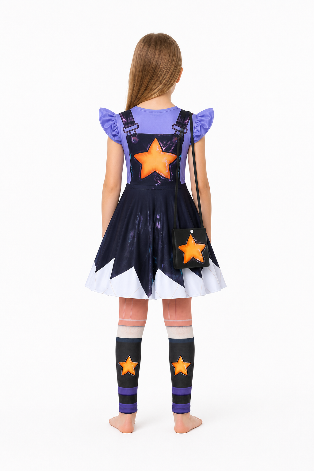 Poppy Playtime Princess Lily Dress Set with Star back view