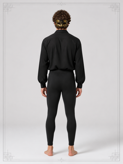Gold and Black Carnival Mask for Halloween and Cosplay