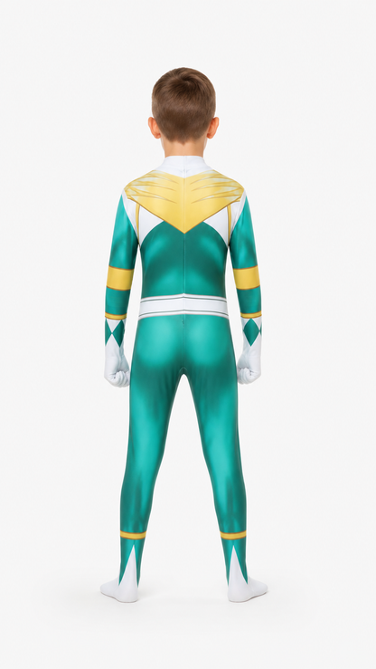 Superhero Costume Jumpsuit with Mask for Cosplay back view