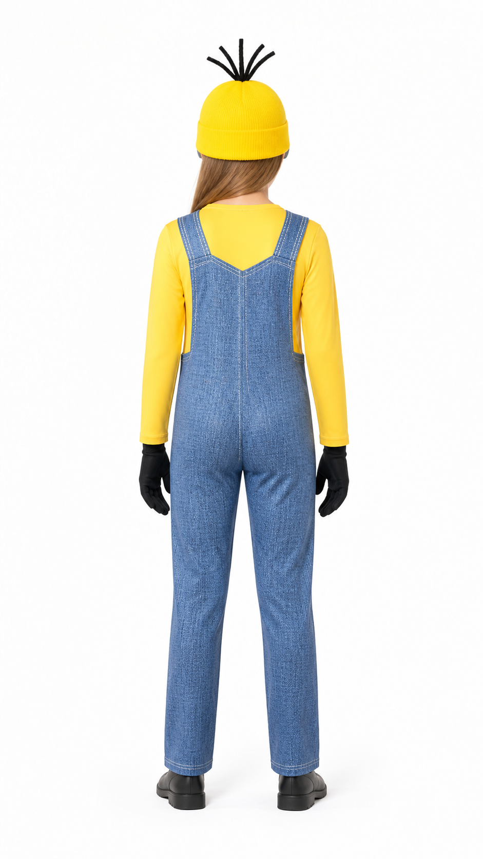 Minion Costume with Goggles, Yellow and Blue 2026 back view