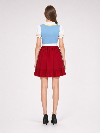 Oktoberfest-Style Folk Costume with Apron