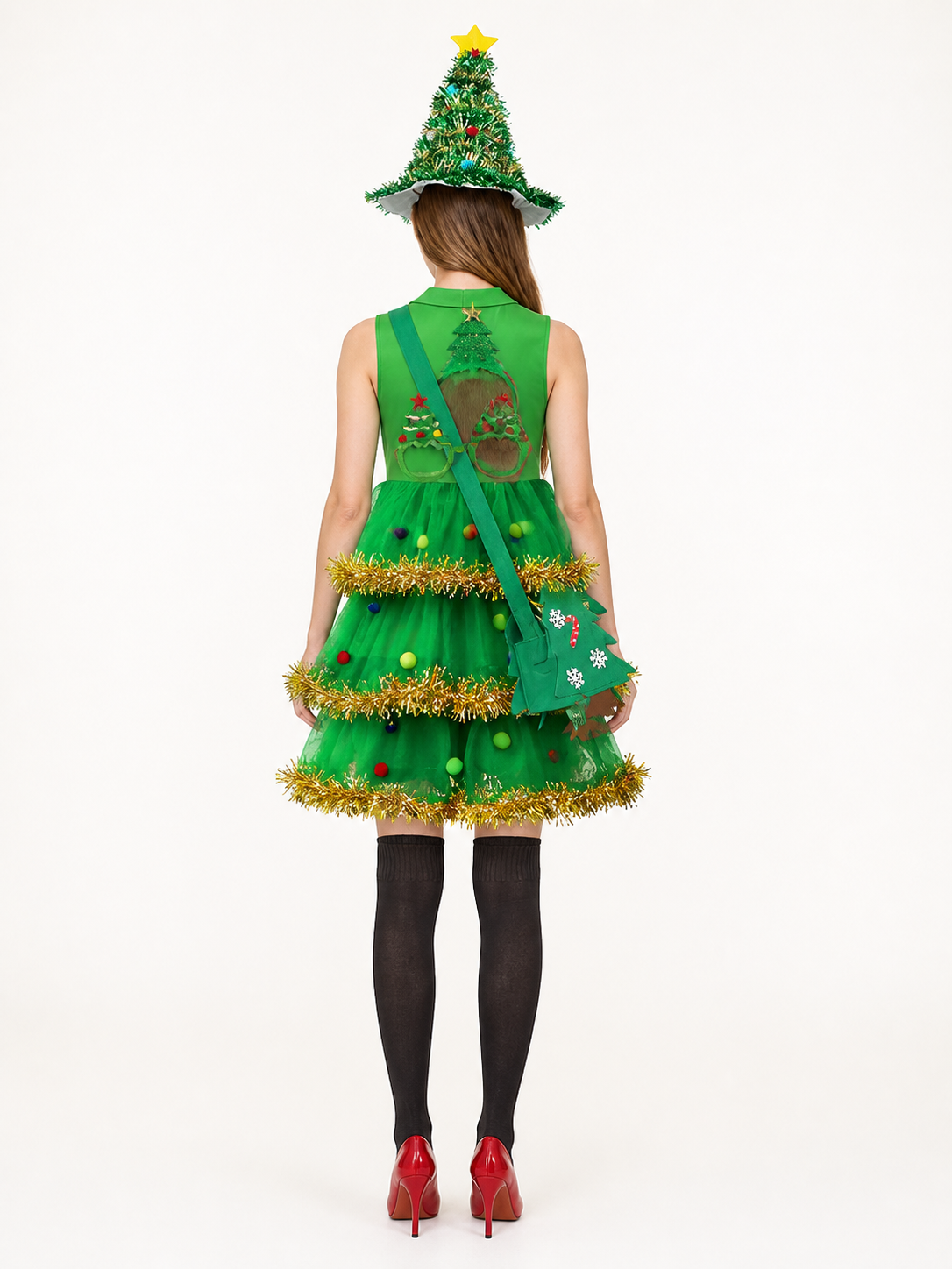 Christmas Tree Carnival Accessories Set, 6 Pieces back view