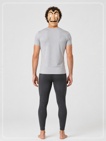 Carnival Mask with Mustache and Long Nose back view