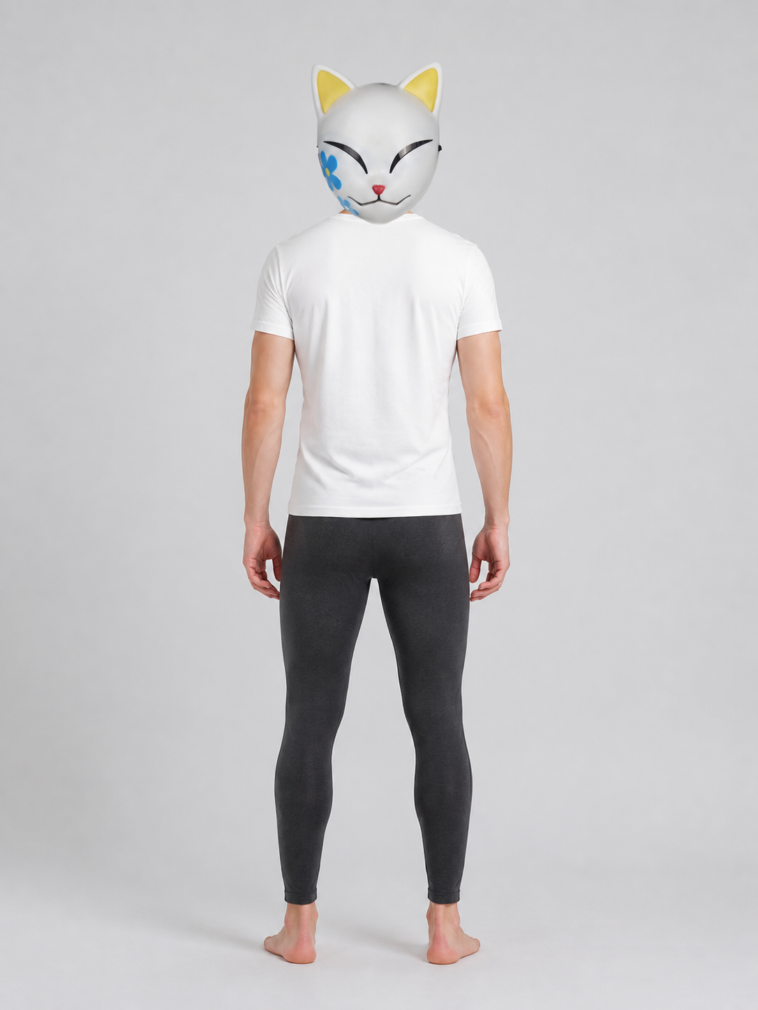 Carnival Fox Face Mask for Halloween back view