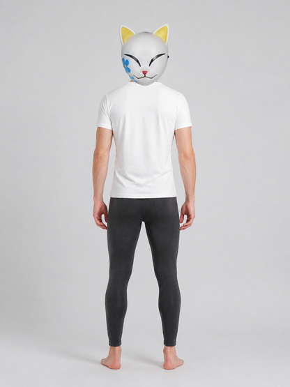 Carnival Fox Face Mask for Halloween back view