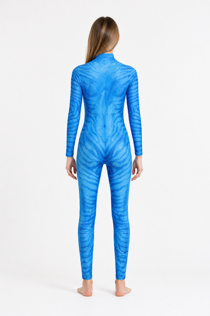 Blue Avatar Cosplay Jumpsuit Costume